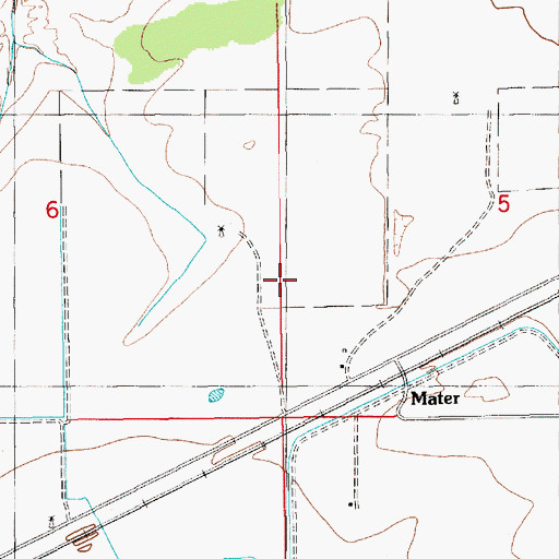 Topographic Map of 05376 Water Well, NM