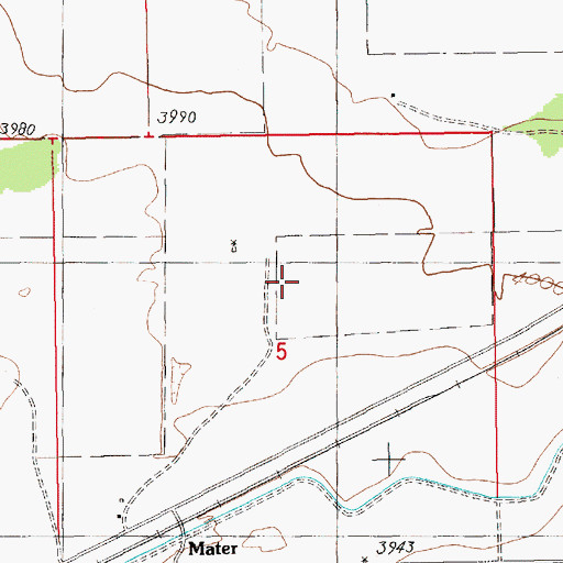 Topographic Map of 05374 Water Well, NM