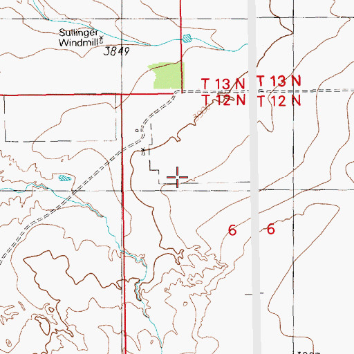 Topographic Map of 05389 Water Well, NM