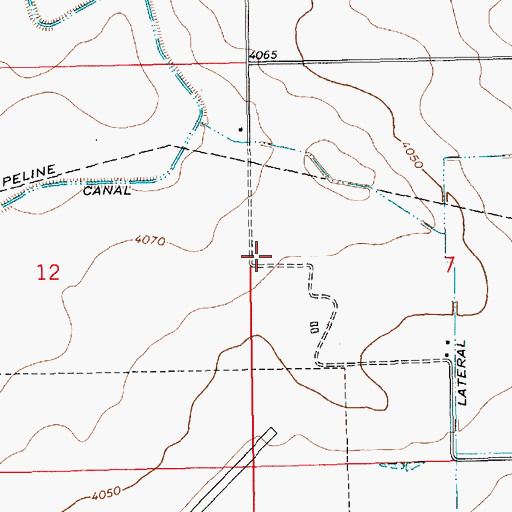 Topographic Map of 05600 Water Well, NM