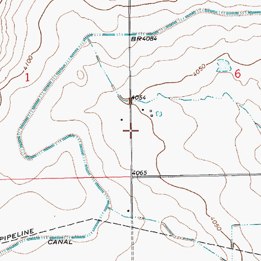 Topographic Map of 05590 Water Well, NM