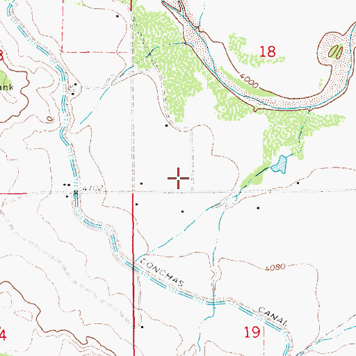 Topographic Map of 10134 Water Well, NM