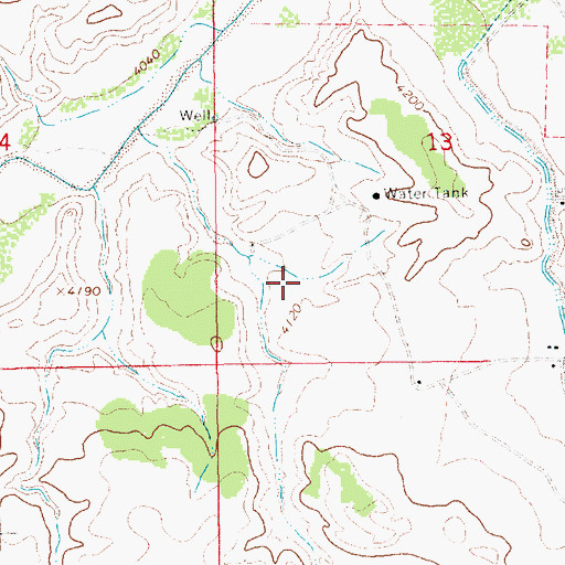Topographic Map of 10109 Water Well, NM