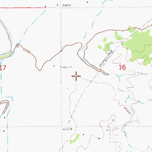 Topographic Map of 10133 Water Well, NM