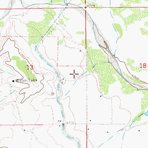 Topographic Map of 10108 Water Well, NM