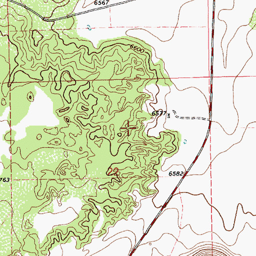 Topographic Map of 10304 Water Well, NM