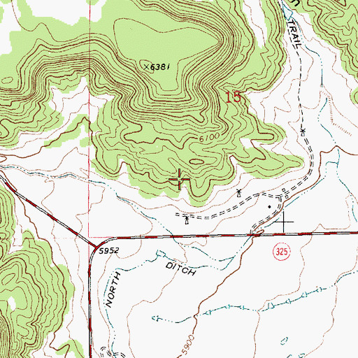 Topographic Map of 10138 Water Well, NM