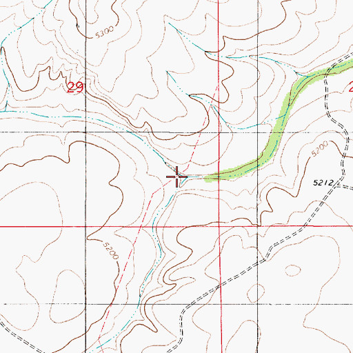 Topographic Map of Hackberry Draw, NM