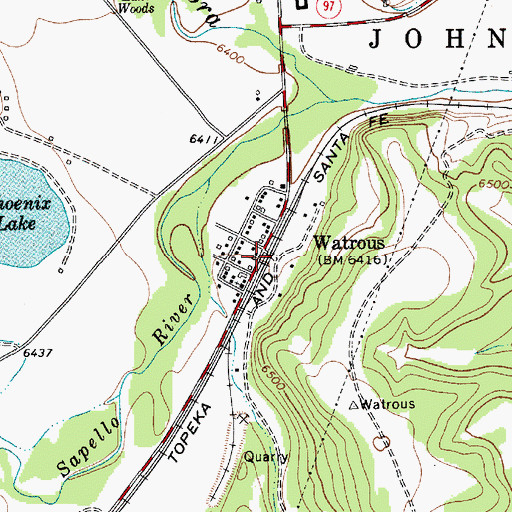 Topographic Map of Enoch Tipton Ranch House, NM