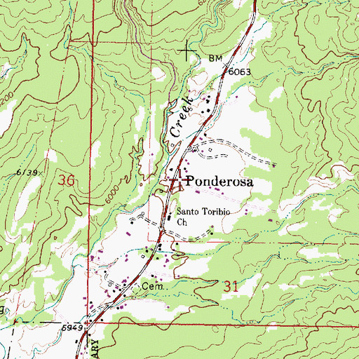 Topographic Map of Kiatsukwa Ruin, NM