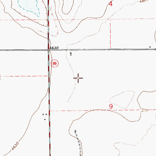 Topographic Map of 11689 Water Well, NM
