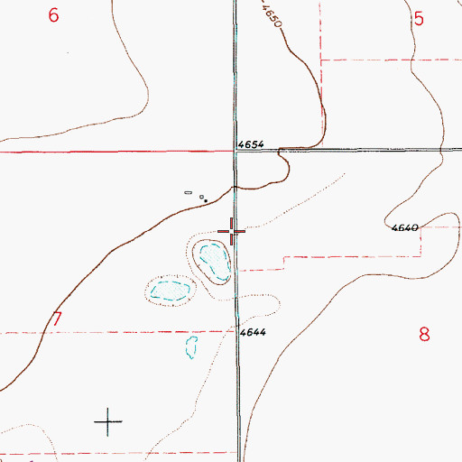 Topographic Map of 10308 Water Well, NM