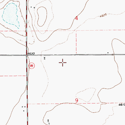 Topographic Map of 10309 Water Well, NM