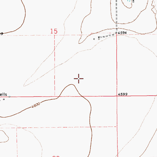 Topographic Map of 10313 Water Well, NM