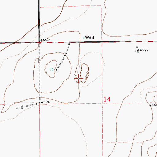 Topographic Map of 06034 Water Well, NM