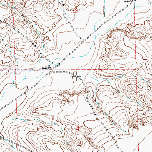 Topographic Map of 10319 Water Well, NM
