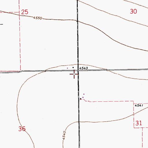 Topographic Map of 12247 Water Well, NM