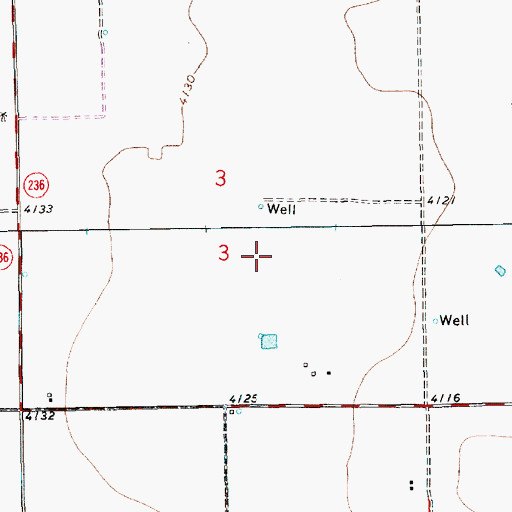 Topographic Map of 12150 Water Well, NM