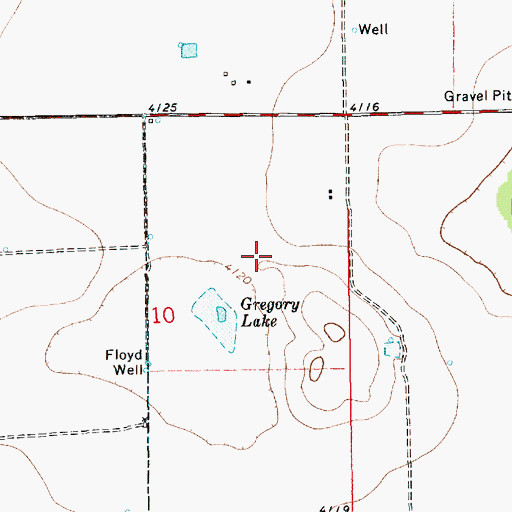 Topographic Map of 11649 Water Well, NM