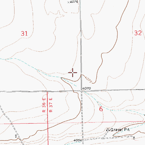 Topographic Map of 11329 Water Well, NM