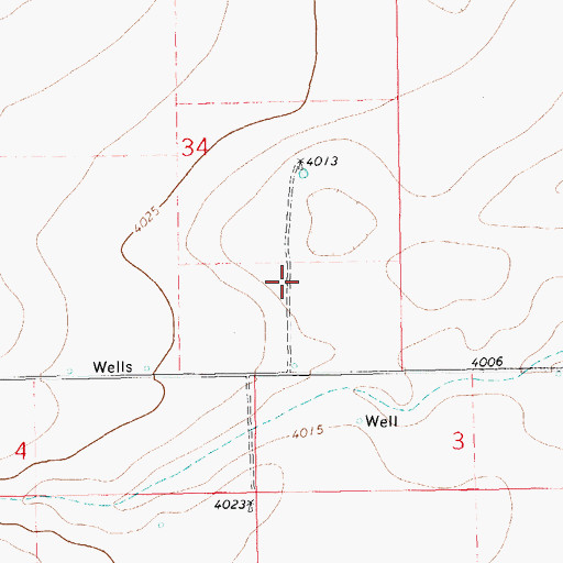 Topographic Map of 11332 Water Well, NM