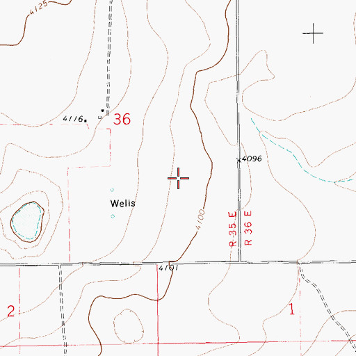 Topographic Map of 11282 Water Well, NM