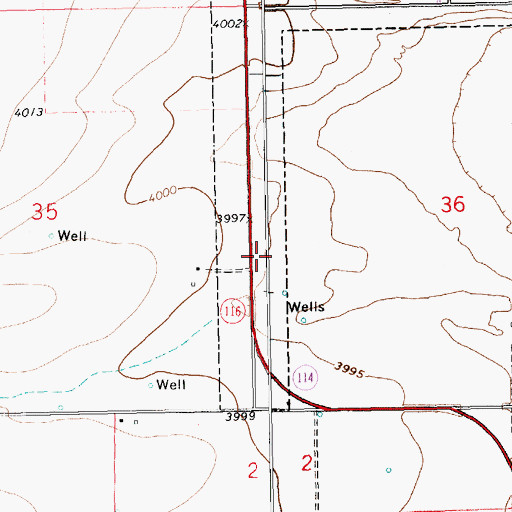 Topographic Map of 06158 Water Well, NM
