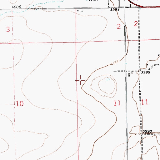 Topographic Map of 11433 Water Well, NM