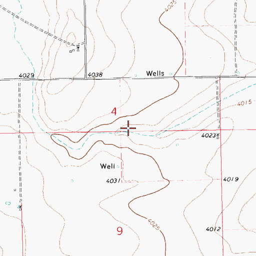 Topographic Map of 11331 Water Well, NM