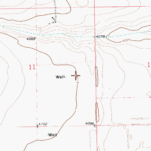 Topographic Map of 06198 Water Well, NM