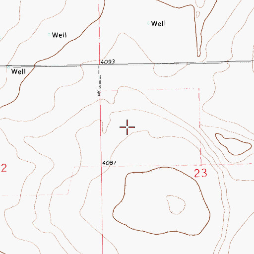 Topographic Map of 06201 Water Well, NM