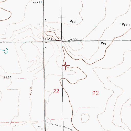 Topographic Map of 06200 Water Well, NM