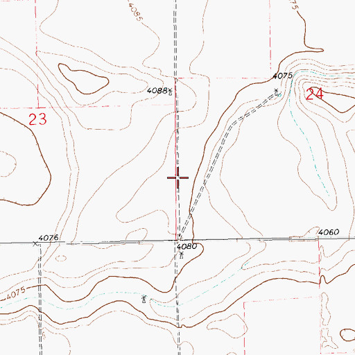 Topographic Map of 11420 Water Well, NM