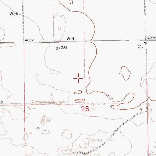 Topographic Map of 11458 Water Well, NM