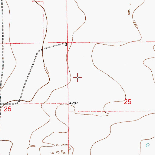 Topographic Map of 11380 Water Well, NM