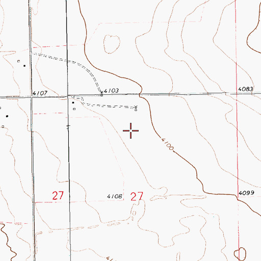 Topographic Map of 12545 Water Well, NM
