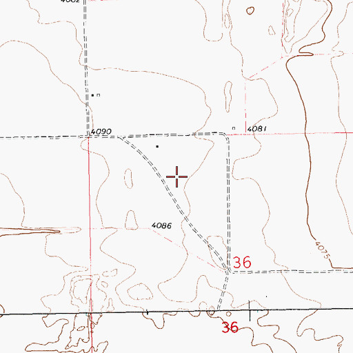 Topographic Map of 11423 Water Well, NM