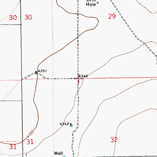 Topographic Map of 06189 Water Well, NM