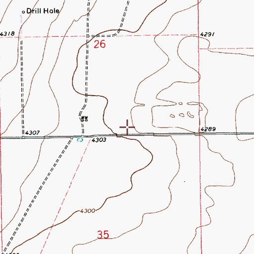 Topographic Map of 12541 Water Well, NM