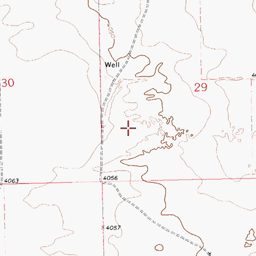 Topographic Map of 11473 Water Well, NM