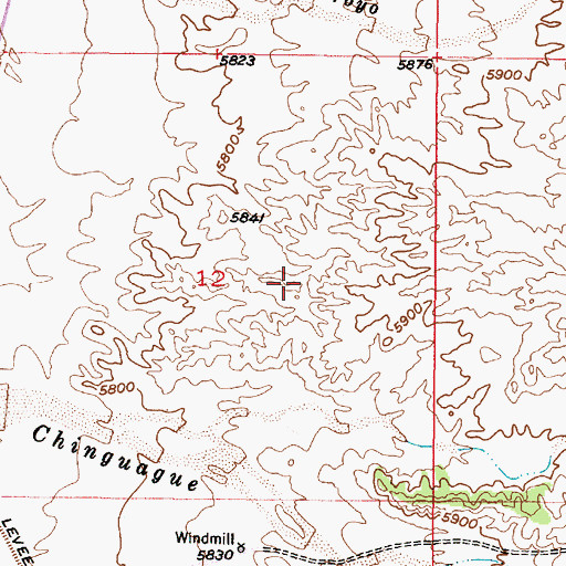 Topographic Map of 10213 Water Well, NM