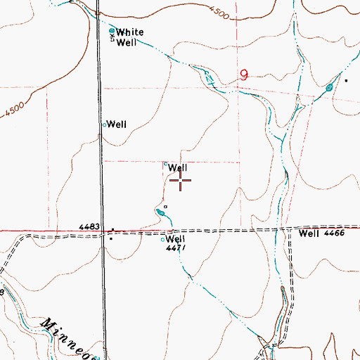 Topographic Map of 05332 Water Well, NM