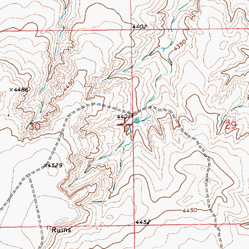 Topographic Map of 05367 Water Well, NM