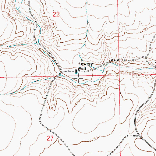 Topographic Map of 05357 Water Well, NM