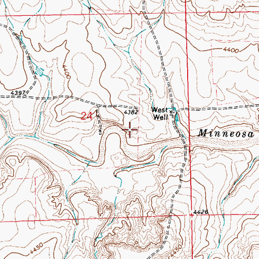 Topographic Map of 05339 Water Well, NM