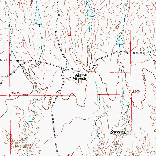 Topographic Map of 05505 Water Well, NM