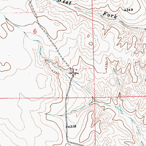 Topographic Map of 05284 Water Well, NM