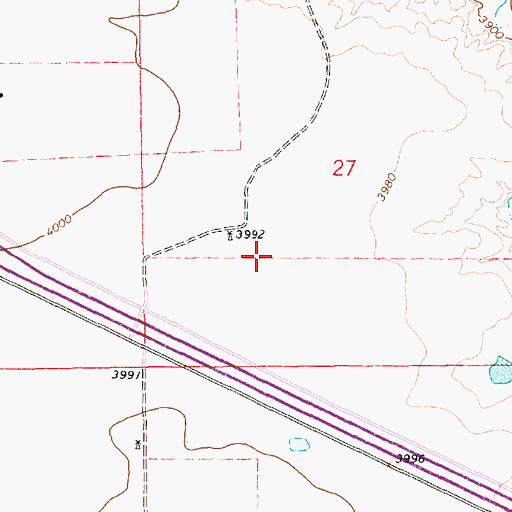 Topographic Map of 05635 Water Well, NM