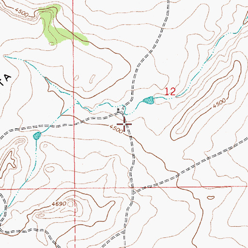 Topographic Map of 05075 Water Well, NM
