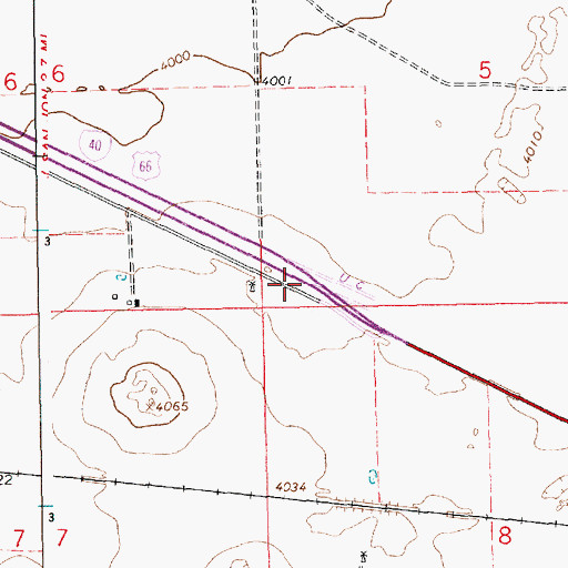 Topographic Map of 05183 Water Well, NM